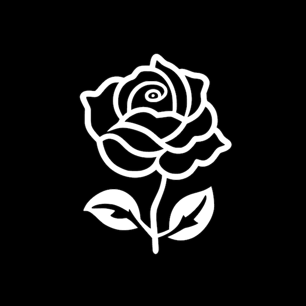 Flower Minimalist en Flat Logo Vector illustratie