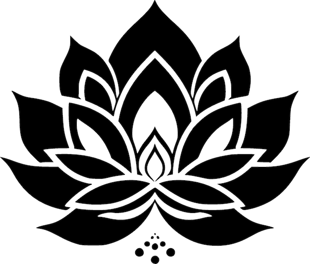 Flower Minimalist en Flat Logo Vector illustratie