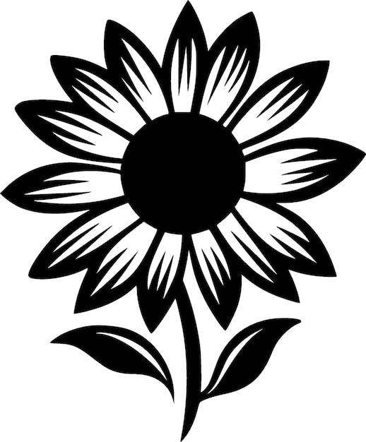 Flower Minimalist and Flat Logo Vector illustration