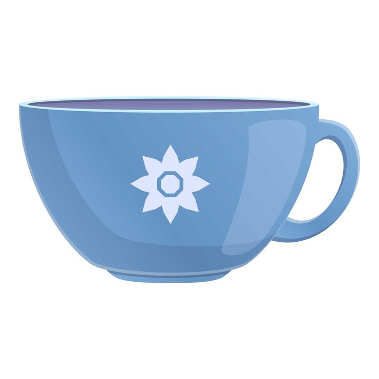 वेक्टर flower mug icon cartoon of flower mug vector icon for web design isolated on white background