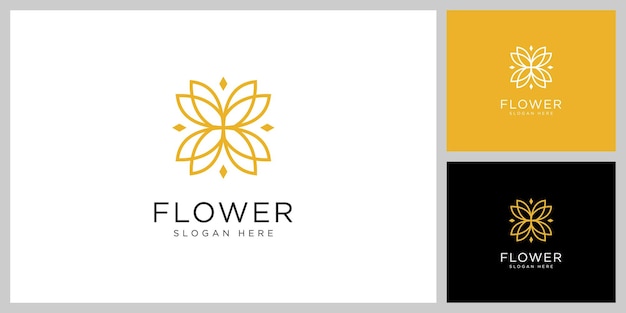Вектор шаблона логотипа цветочной природы
