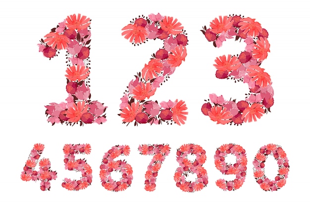 꽃 번호.
