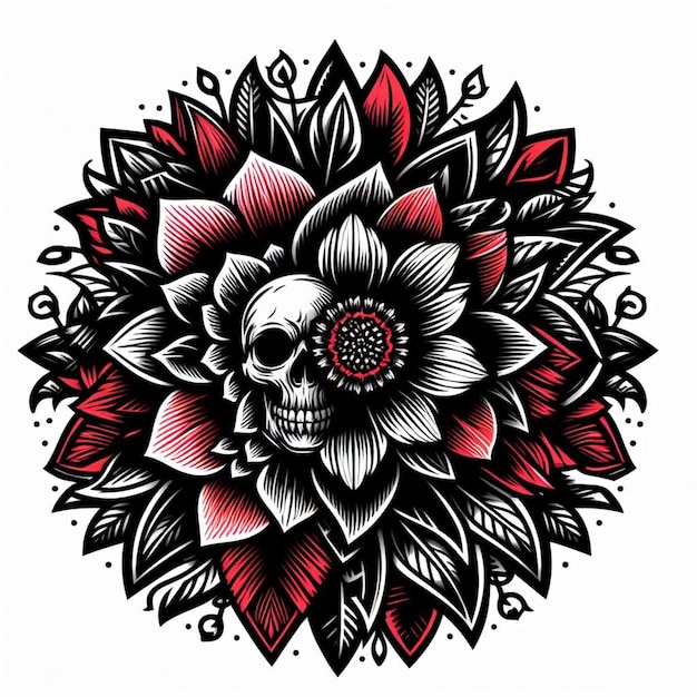 死の花のイラスト