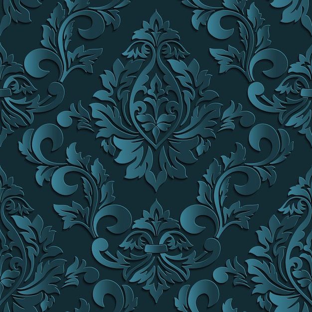 Vector flower ornate textured retro repetition