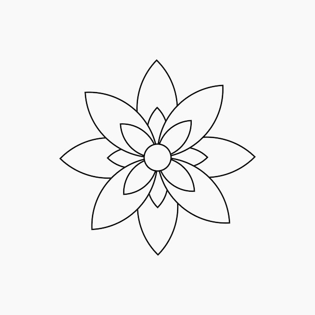 Flower Outline Icon