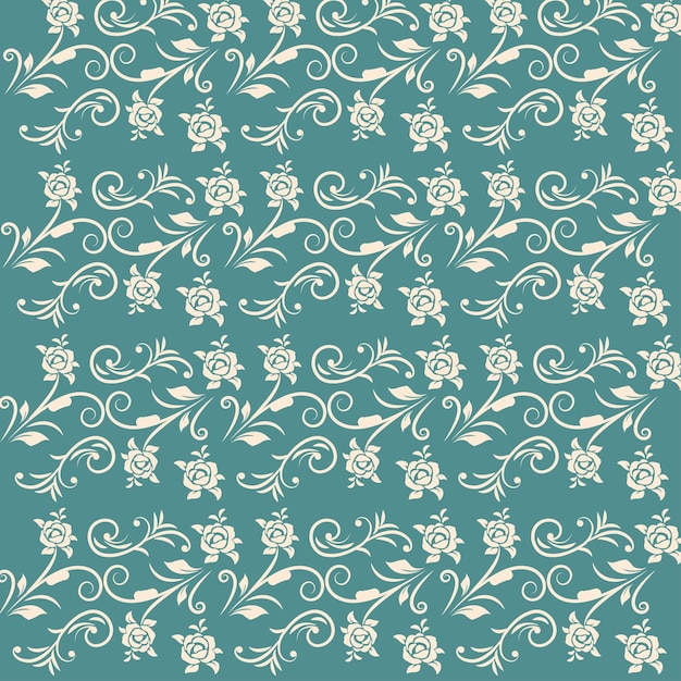 Vector flower pattern background vector and illustration