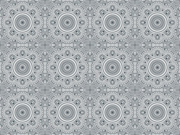 Flower Pattern background with black colour