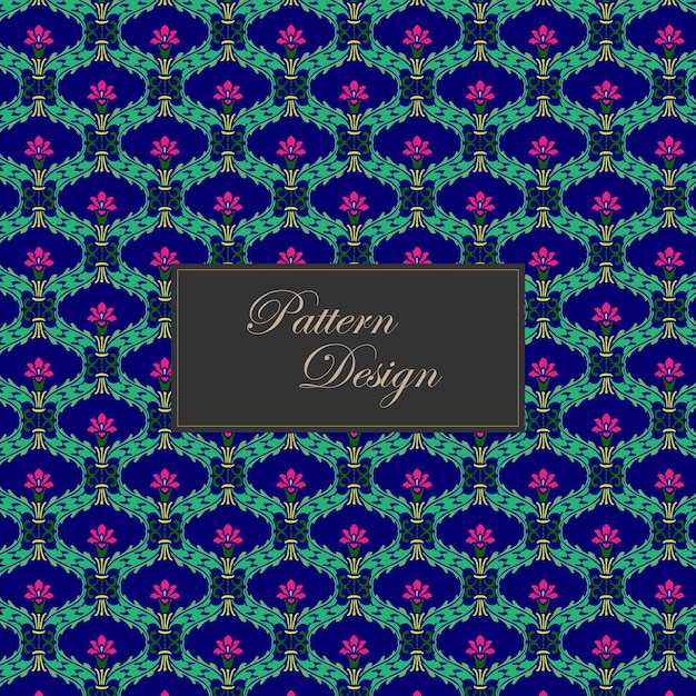 Vector flower pattern background