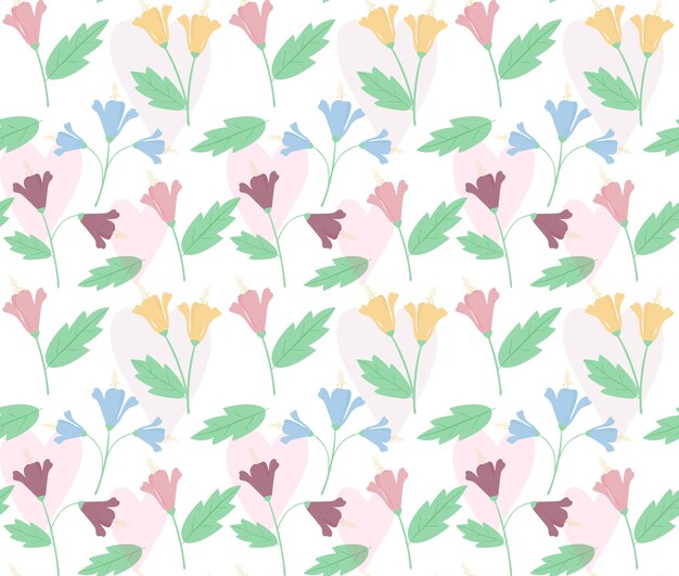 Vector flower pattern background