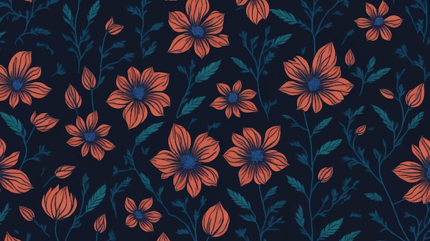 Flower Pattern and Background