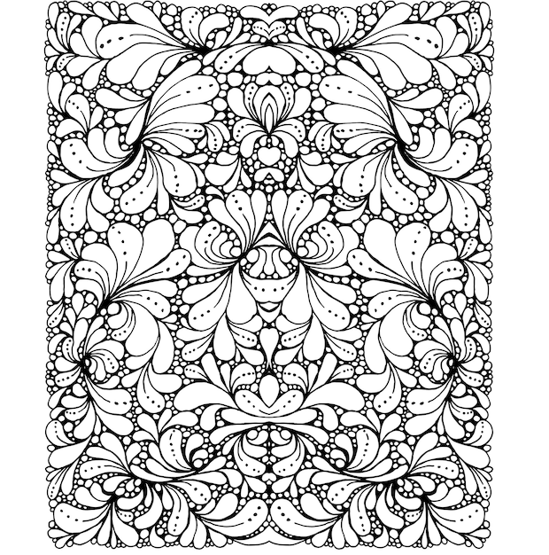 Flower Pattern Coloring Worksheet Set