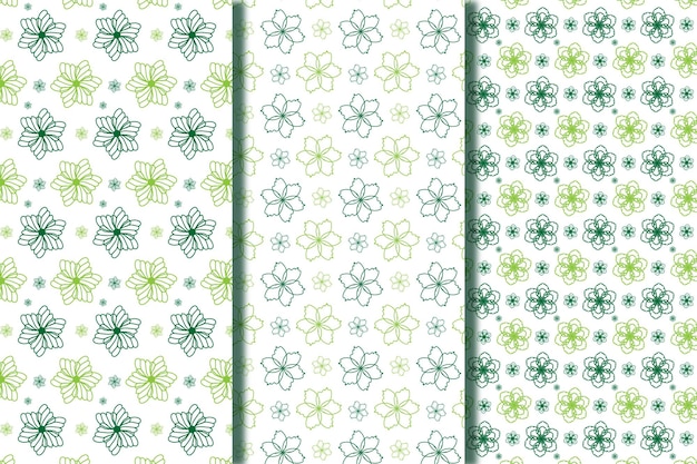 Flower pattern design vector