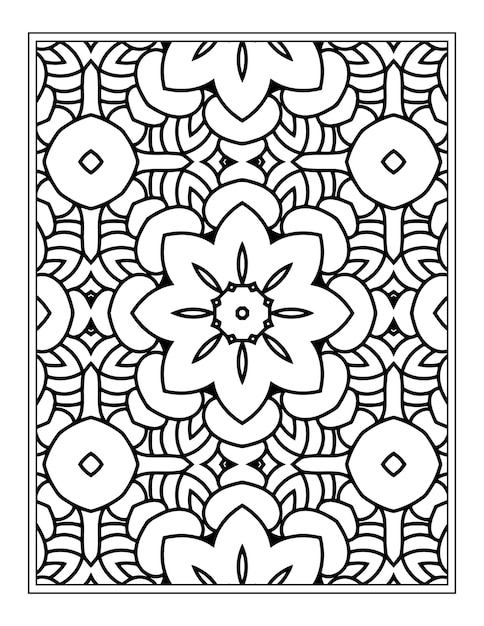 Flower Pattern Kdp coloring page for adults