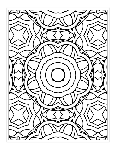 Flower Pattern Kdp coloring page for adults