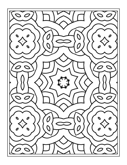 Flower Pattern Kdp coloring page for adults