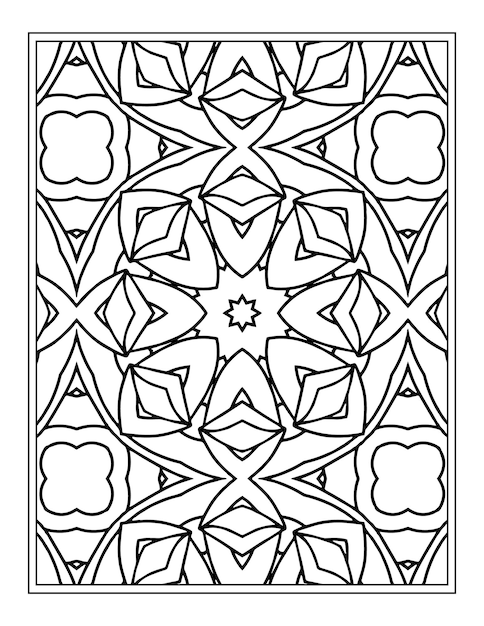 Flower Pattern Kdp coloring page for adults