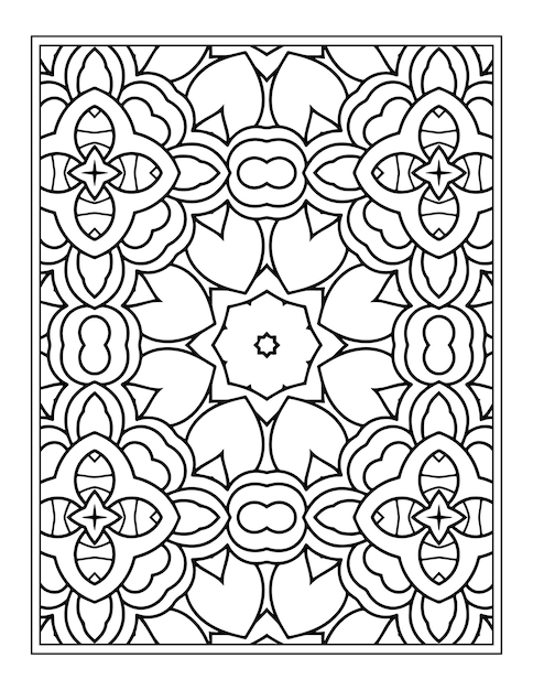 Flower Pattern Kdp coloring page for adults