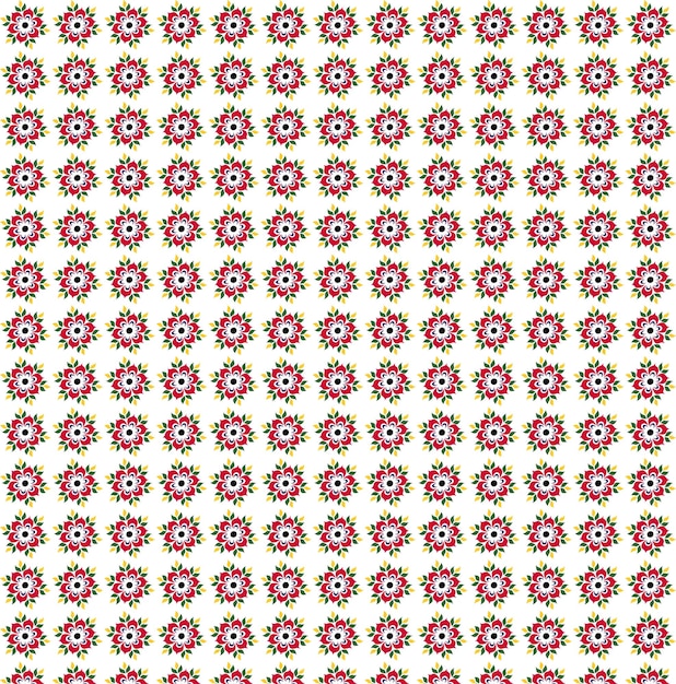 Vector flower pattern for printing