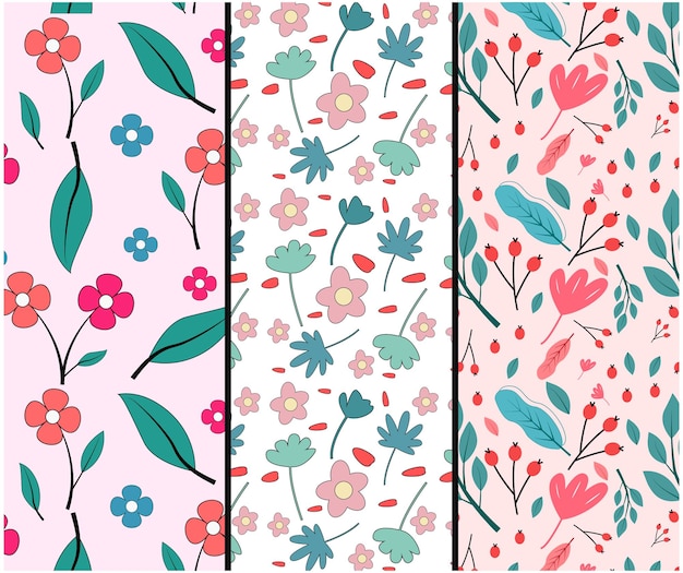 flower pattern vector design pattern background design