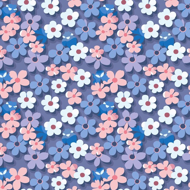 Flower pattern with leaves floral bouquets flower compositions floral pattern