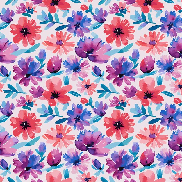 Flower pattern with leaves floral bouquets flower compositions floral pattern