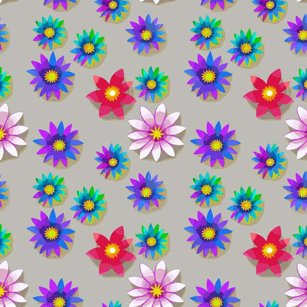 Flower pattern with leaves floral bouquets flower compositions floral pattern