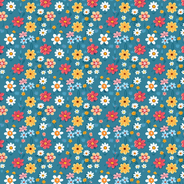 Flower pattern with leaves floral bouquets flower compositions floral pattern