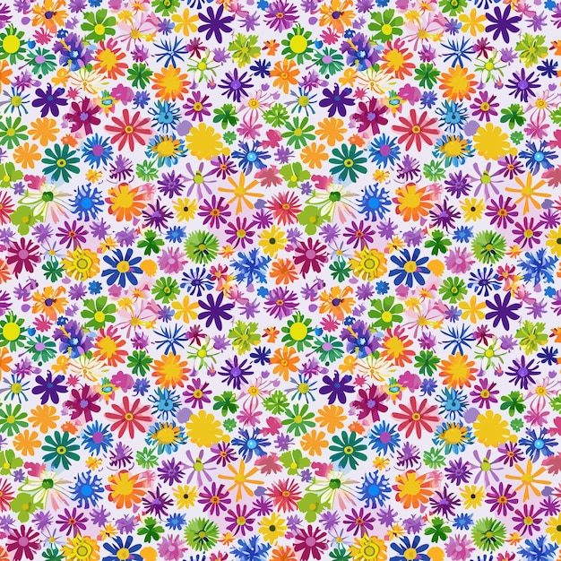 Flower pattern with leaves floral bouquets flower compositions floral pattern