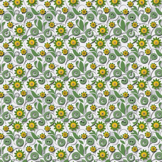 Flower pattern with leaves floral bouquets flower compositions floral pattern