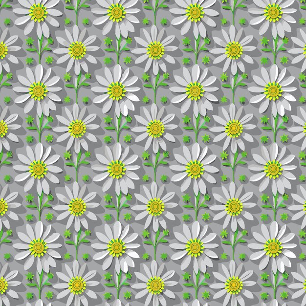 Vector flower pattern with leaves floral bouquets flower compositions floral pattern