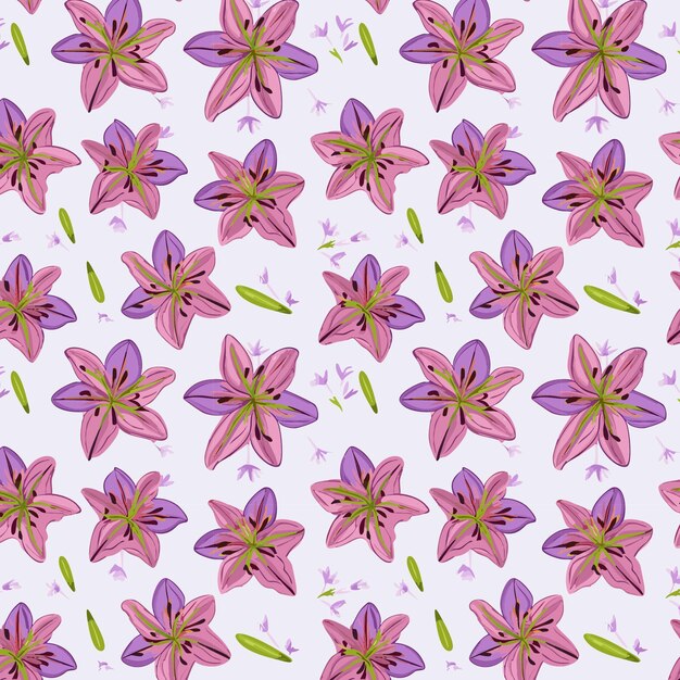 Flower pattern with leaves floral bouquets flower compositions floral pattern