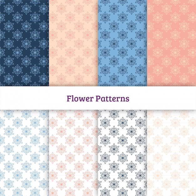 Vector flower patterns