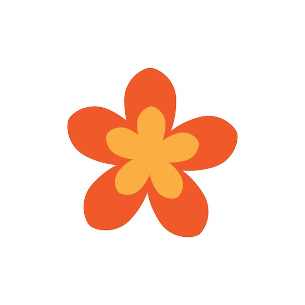 Flower plumeria logo vector element symbol design