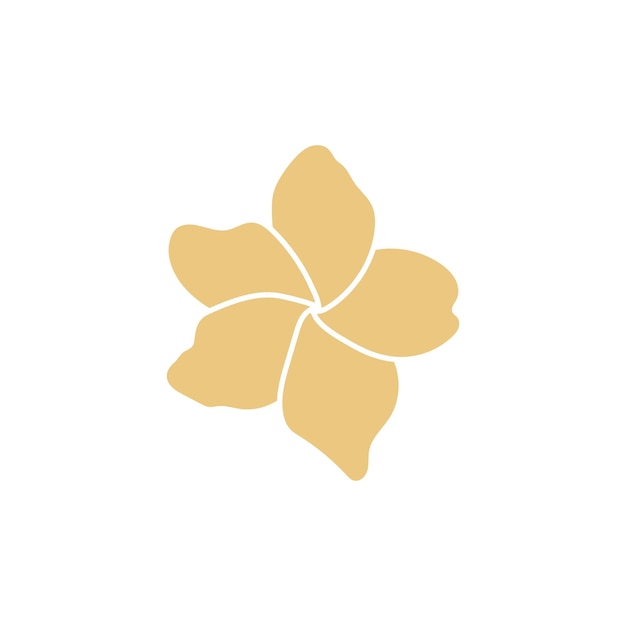 Flower plumeria logo vector element symbool ontwerp