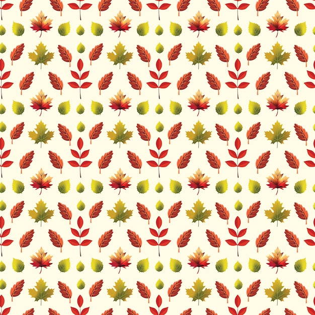 꽃 인쇄 벽지 및 가을 잎