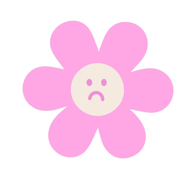 Flower Sad Character