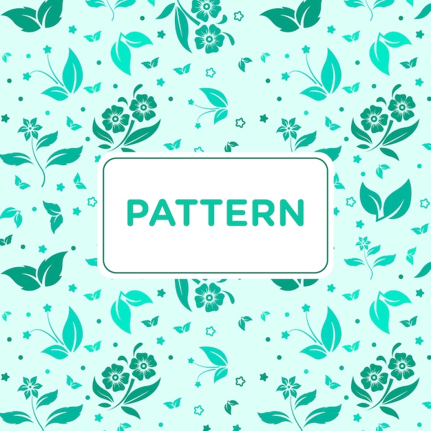 Vector flower seamless modern pattern