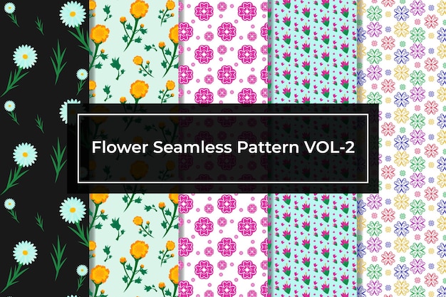 Flower seamless pattern design vol2