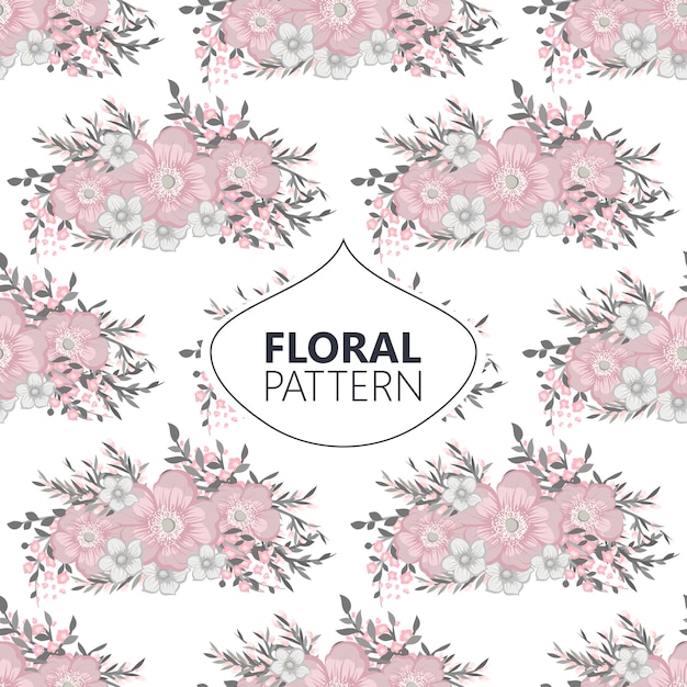 Flower seamless pattern vintage style
