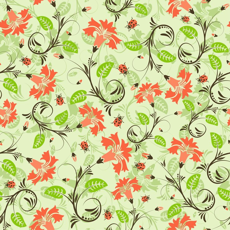 वेक्टर flower seamless pattern