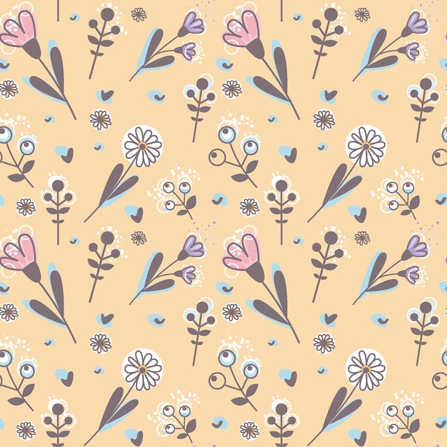 Flower seamless pattern