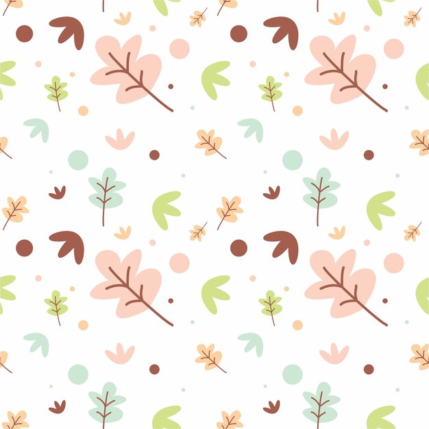 Vector flower seamless pattern