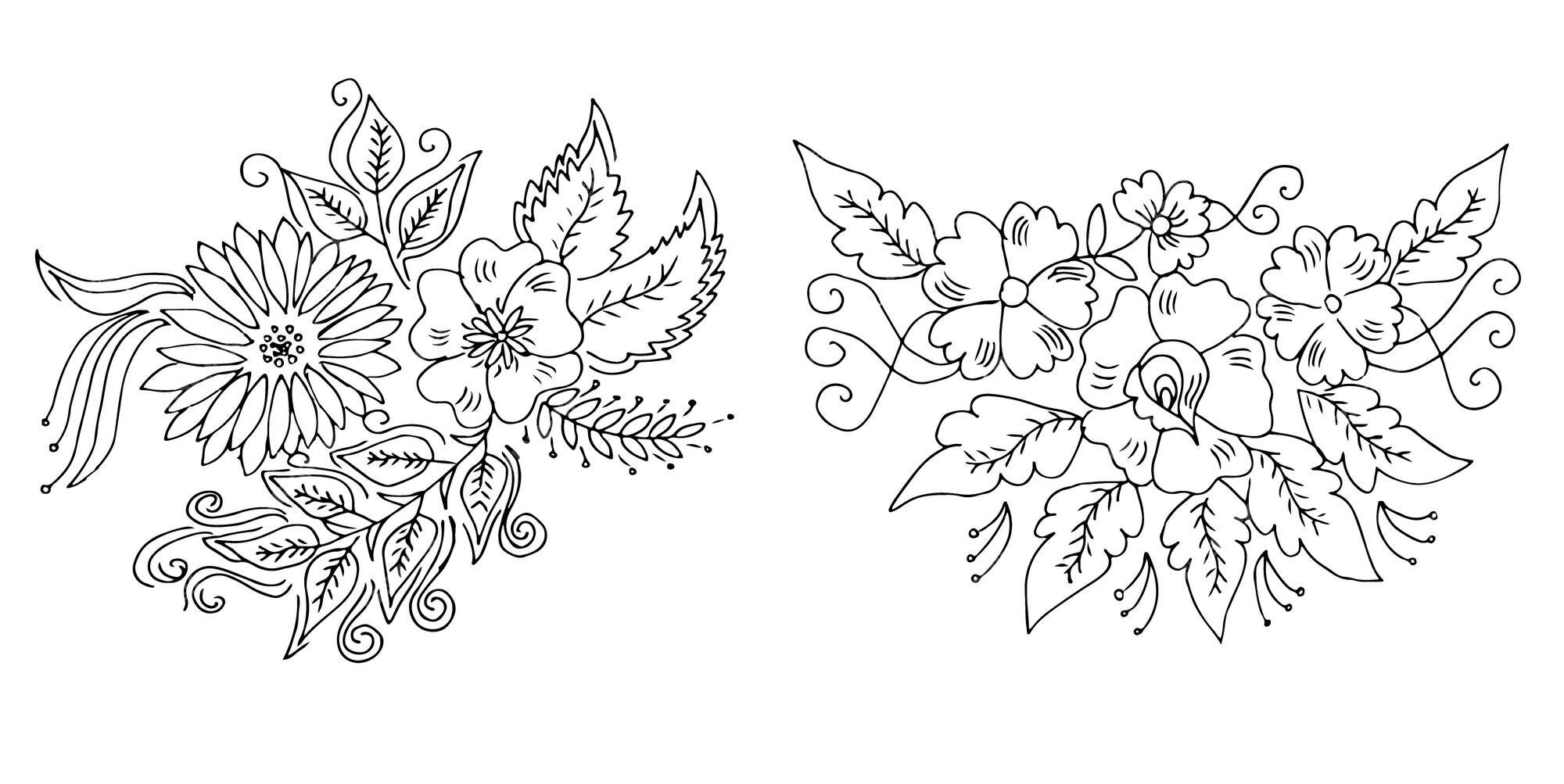 Flower Tattoo Stencil Sketch - wide 6