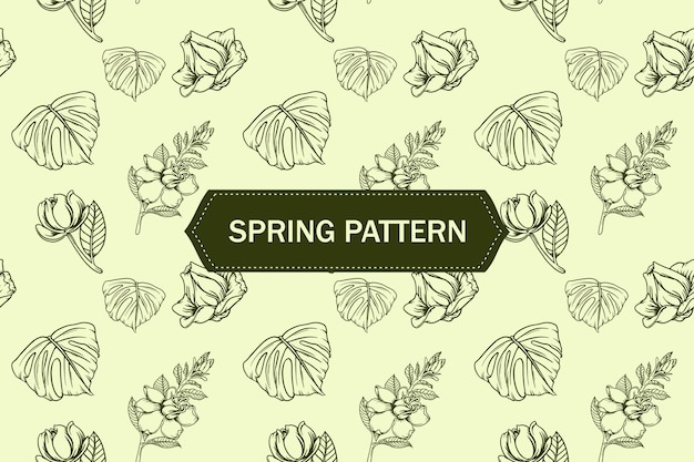Flower spring pattern 19