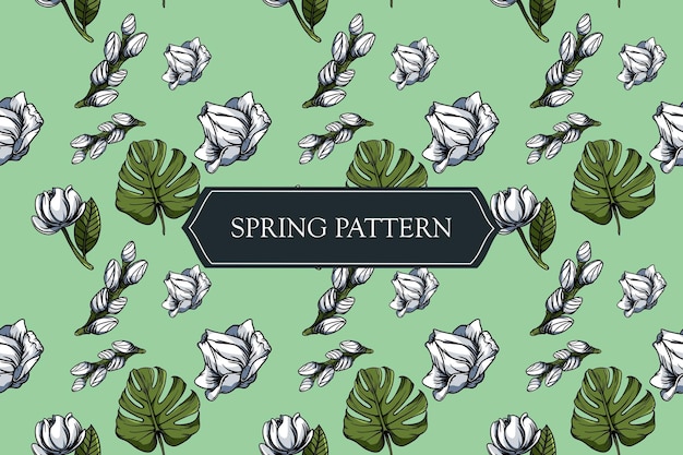 Flower spring pattern 36