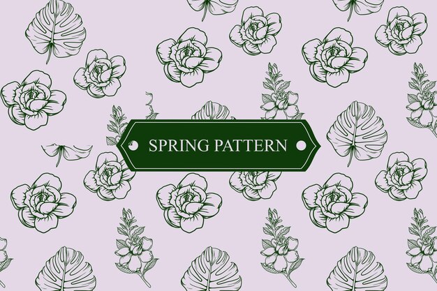 Flower spring pattern 38