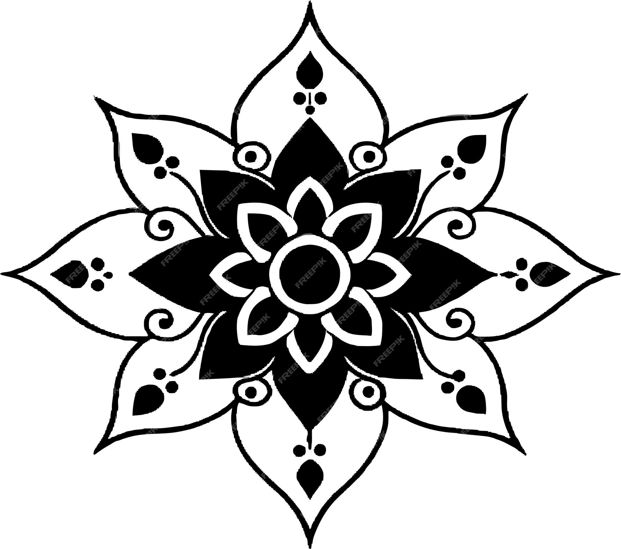 Premium Vector | Flower sticker vector illustration