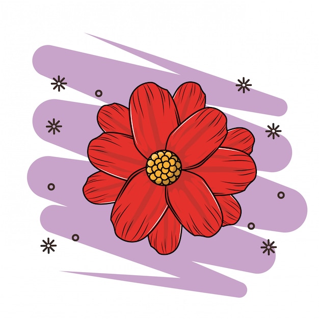 Flower symbol cartoon