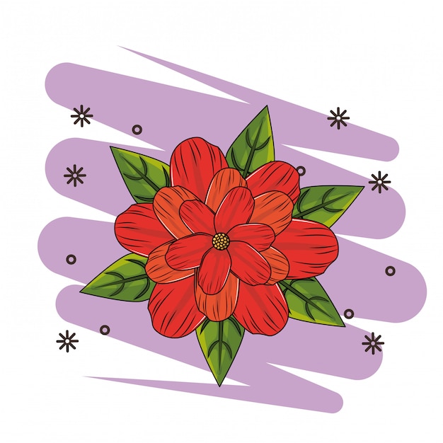 Flower symbol cartoon