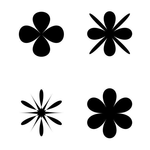 Flower symbol vector